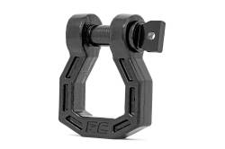Rough Country Suspension Systems - Rough Country 4.75 Ton 3/4" Pin Forged D-Ring Shackles Black Pair RS118 - Image 3