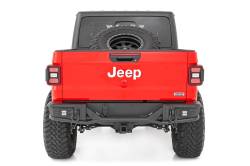 Rough Country Suspension Systems - Rough Country 10650 Tubular Black Rear Bumper for Gladiator JT - Image 4