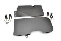 Rough Country 795 Gas Tank Skid Plate Black for 07-18 Jeep Wrangler JK 4DR