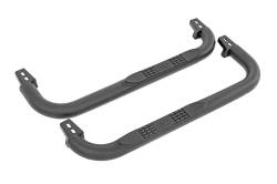 Rough Country Suspension Systems - Rough Country 3" Drop Step Nerf Bars Black for Jeep Wrangler YJ/TJ 90799 - Image 5