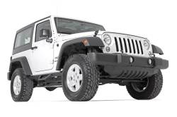 Rough Country Suspension Systems - Rough Country 90763 Contoured Drop Step Nerf Bars for 07-18 Jeep Wrangler JK 2DR - Image 4