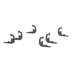 ARIES - Aries Offroad 4490 The Standard 6" Oval Nerf Bar Mount Kit - Image 1