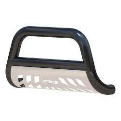 ARIES - Aries Offroad B35-3006 Aries Bull Bar 3" w/Stainless Skid Plate Black - Image 2