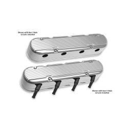 Holley - Holley Performance 241-181 Aluminum Valve Cover Set for Buick/Cadillac/Chevy/GMC - Image 2