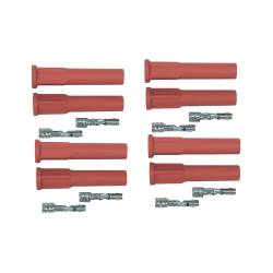MSD - MSD Ignition 8854 Pro Race Spark Plug Boot & Terminal Kit Straight Red 8Pc - Image 4