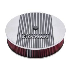 Edelbrock 4268 Elite 2 Series Polished 14" Round Air Cleaner 3" Pro-Flo Element