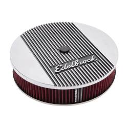 Edelbrock - Edelbrock 4268 Elite 2 Series Polished 14" Round Air Cleaner 3" Pro-Flo Element - Image 2