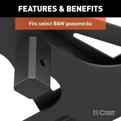 CURT - CURT 16310 X-5 Fifth Wheel Adapter Plate - Image 4