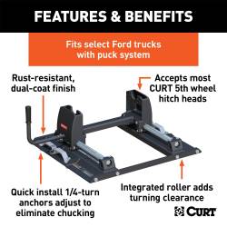 CURT - CURT 16020 Fifth Wheel Roller Mount Adapter - Image 2