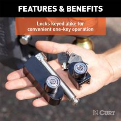 CURT - CURT 45932 Rebellion XD Tongue & Hitch Lock Set - Image 3