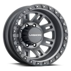 Vision Wheels 408 Manx 2 16x6 8x6.5 115mm Gray Matte 408A6681SGBLF