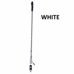 5150 Whips 24" Hyper Whip LED Safety Whip-White w/Magnet Mount & Flag-Each