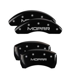 MGP Caliper Covers 42013SMOPBK Front/Rear Gloss Black for 14-23 Jeep Cherokee