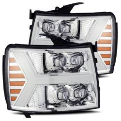 AlphaRex - AlphaRex 880207 Chrome LED Projector Headlights for 07-13 Chevy Silverado - Image 1