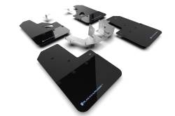 Rally Armor - Rally Armor MF85-RR-PL-ABL Black Mud Flap Area Blue Logo - Image 1