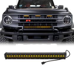 IAG Performance - IAG Performance IAG-BDY-F3092 I-Line Yellow LED Bar for Mini Bull Bar - Image 1