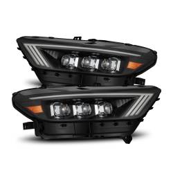 AlphaRex - AlphaRex 880144 Black LED Projector Headlights for 15-17 Ford Mustang - Image 1