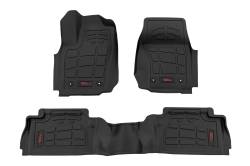 Rough Country Suspension Systems - Rough Country SM71225 Front/Rear Black Floor Liners for 24-25 Tacoma Double Cab - Image 1