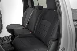 Rough Country Suspension Systems - Rough Country 91068 Front/Rear Seat Covers Black for 09-18 Ram Trucks Crew Cab - Image 3