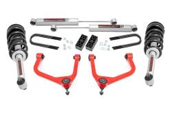 Rough Country Suspension Systems - Rough Country 110431RED 3.5" N3 Strut Lift Kit for 25-26 Silverado 1500 2/4WD - Image 1