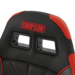 Simpson Safety - Simpson Safety S104-306-2 Vortex 2 Off-Road Suspension Seat Black/Red Pair - Image 4