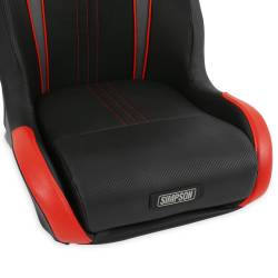 Simpson Safety - Simpson Safety S104-306-2 Vortex 2 Off-Road Suspension Seat Black/Red Pair - Image 6
