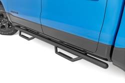 Rough Country Suspension Systems - Rough Country RCD1980CCB 3" Drop Step Nerf Bars Black for 19-25 Ram 1500 Crew - Image 1