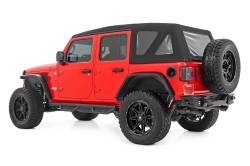 Rough Country Suspension Systems - Rough Country 90764B 3" Drop Step Nerf Bars Black for Jeep Wrangler JK 4DR - Image 2
