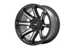 Rough Country Suspension Systems - Rough Country 81 Series Wheel 20x9 5x150 0mm Black/Machined 81201805M - Image 1