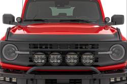 Rough Country Suspension Systems - Rough Country Trail Cladding Hood Protector Black Ford Bronco TC105204 - Image 2