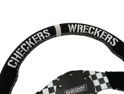 PRP - PRP SHRDYG258 X Shreddy Checkered Steering Wheel D-Shaped - Image 2
