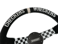 PRP - PRP SHRDYG260 X Shreddy Black/White Checkered Steering Wheel Deep Dish - Image 1