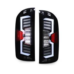 Winjet - Winjet CTWJ-0756-BS-SQ Black Smoke LED Taillights for Dodge Ram 1500/2500/3500 - Image 1