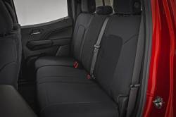 Rough Country Suspension Systems - Rough Country Front/Rear Seat Covers Black 23-25 Colorado/Canyon Crew 91069 - Image 3