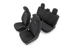 Rough Country Suspension Systems - Rough Country Front/Rear Seat Covers Black 23-25 Colorado/Canyon Crew 91069 - Image 5