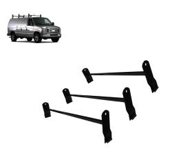Black Horse Off Road - Black Horse TR-WRG3 Ladder Rack Black for 03-25 Express Savana Econoline - Image 1