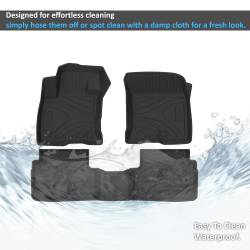 Black Horse Off Road - Black Horse FMFBR21 Totaliner HD Anti-Skid Floor Mat 21-25 Ford Bronco Sport - Image 2