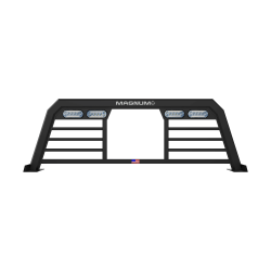 Magnum Truck Racks - Magnum Truck Racks 109HPBRA1NB Headache Rack High Pro Window Bars Matte Black - Image 1