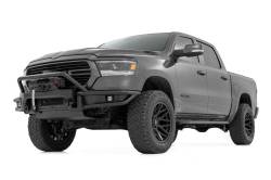 Rough Country Suspension Systems - Rough Country 51214W Tubular Front Winch Bumper Black for 19-24 Ram 1500 - Image 3