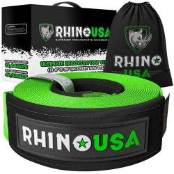 Rhino USA - Rhino USA RG-TS4X30-GRN Recovery Tow Strap 4"x30' Green - Image 1