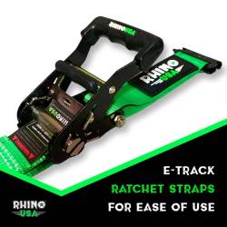 Rhino USA - Rhino USA RNO-CHOCK-SET Utv Wheel Chock Tie-Down Kit 2-Wheel Kit Green - Image 2