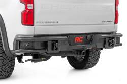 Rough Country Suspension Systems - Rough Country 51219 Tubular Black Rear Bumper 19-25 Silverado 1500 - Image 1