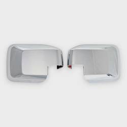 Trim Illusion - Trim Illusion MC349 Front Door Mirror Covers Chrome Ford Bronco - Image 1