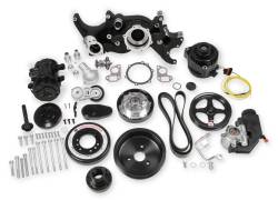 Holley - Holley Performance 20-190BK Accessory Drive System Kit - Image 1