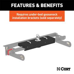 CURT - CURT 60611 Under-Bed Double Lock Gooseneck Hitch - Image 4
