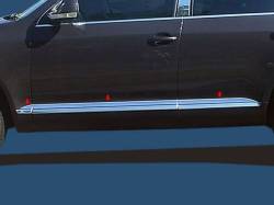 QAA TH24640 Stainless Rocker Panel Trim 6pc for 04-10 Volkswagen Touareg