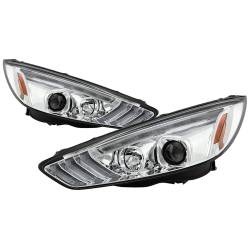 Spyder Auto - Spyder Auto 5086457 Projector Headlights Sequential Turn Signal Light Bar Chrome - Image 1