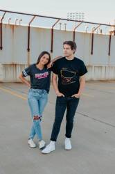 Simpson Safety - Simpson Safety 45010X Racing Stripes V-Neck T-Shirt Ladies XL Gray - Image 6