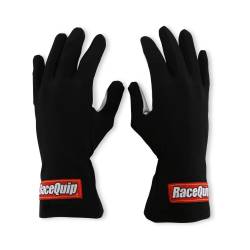 Racequip - RaceQuip 350005RQP 350 Series 1-Layer Nomex Race Gloves Black Large - Image 1