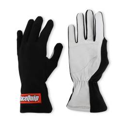 Racequip - RaceQuip 350005RQP 350 Series 1-Layer Nomex Race Gloves Black Large - Image 3